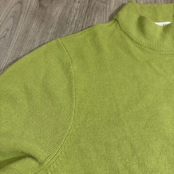 Appleseeds Cozy Green Pullover Mock Neck Sweater Size 0X - Picture 7 of 12